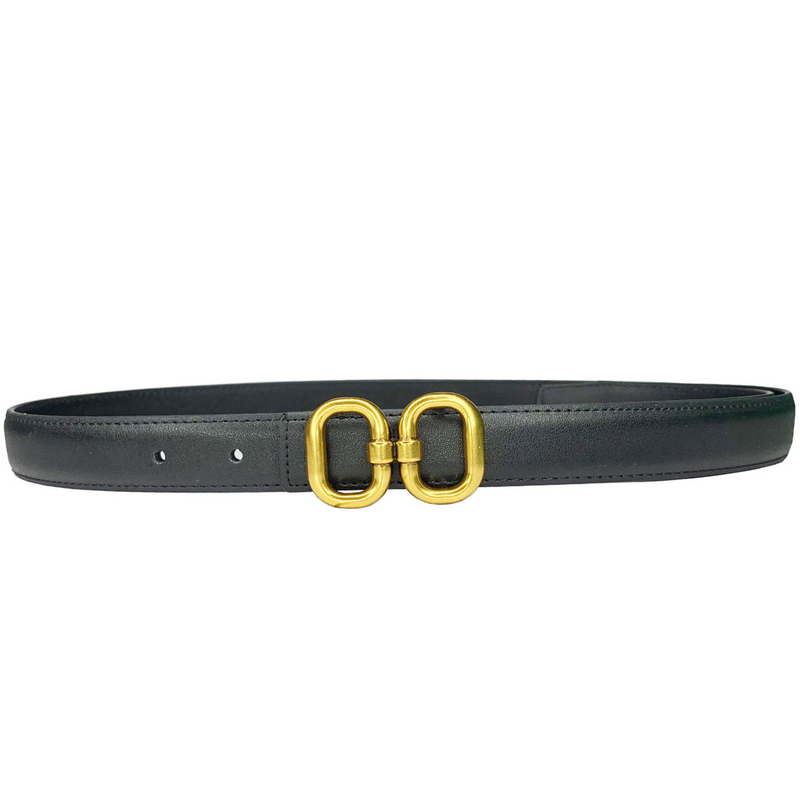 Double Oval Linked Belt - Black