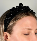 Grace Black Beaded Headband