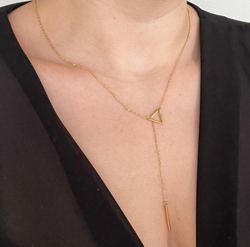 Triangle Pull Through Necklace