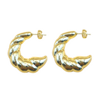 Bold Twisted Hoop