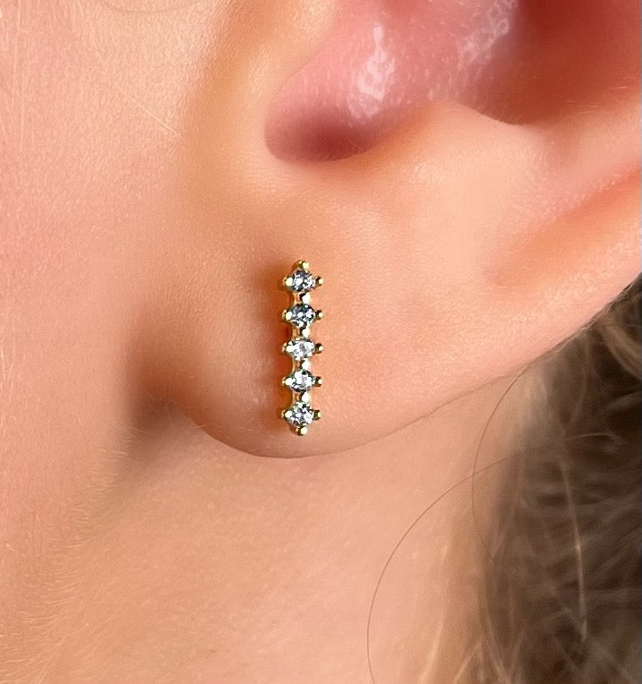 Cinco Party Stud - crystal