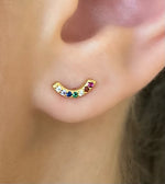 Arched Rainbow Studs