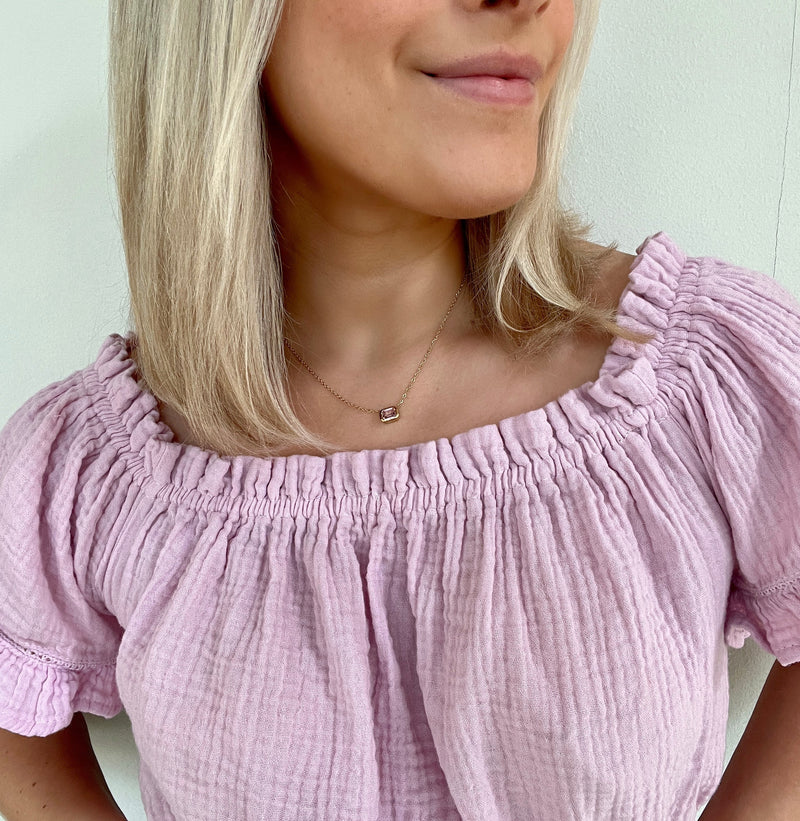 Dainty Gem Necklace - more colors