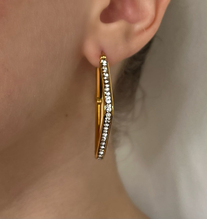 Square Bling Earring
