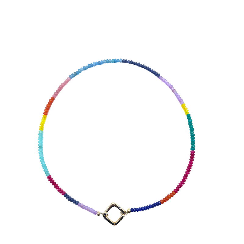 Sugar Gems Rainbow Clasp Necklace-wholesale