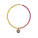 Rainbow Eye Charm Necklace - wholesale