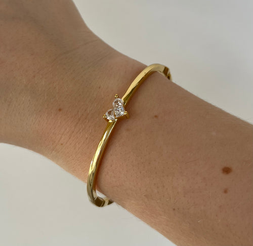 CZ Heart Bracelet