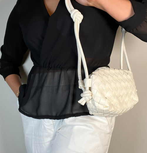Braided Shoulder Bag - Ivory