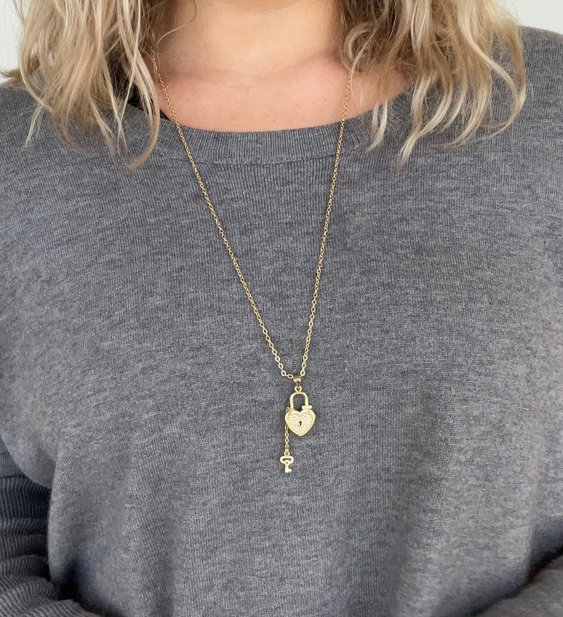 Lock and Key Necklace