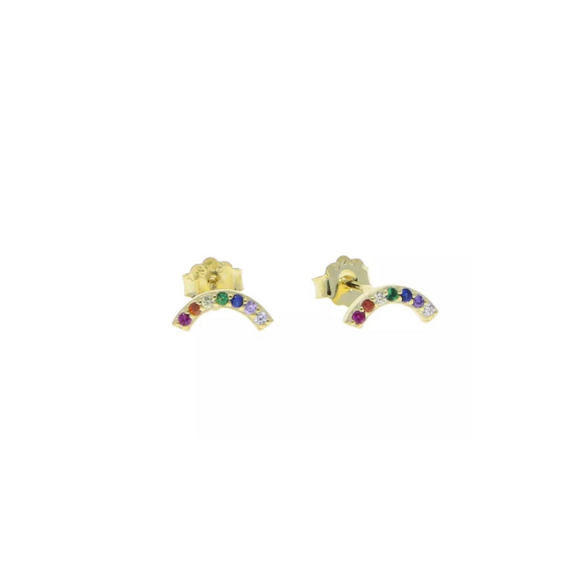 Arched Rainbow Studs