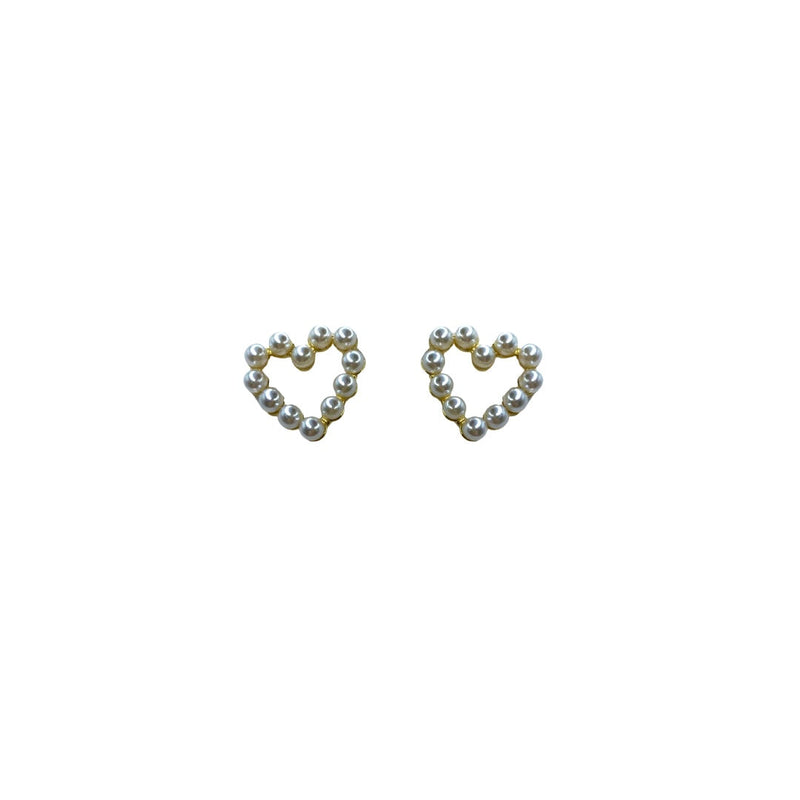 Pearl Heart Stud