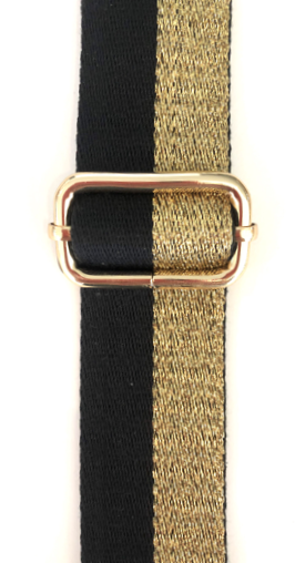 Metallic Stripe Adjustable Bag Straps