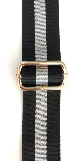Metallic Stripe Adjustable Bag Straps