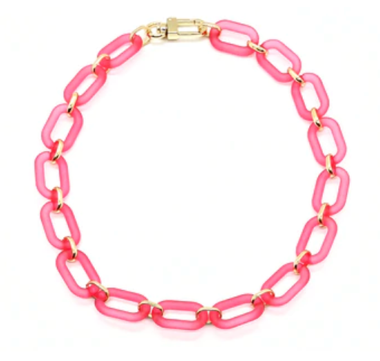 Lucite Link Necklace - more colors