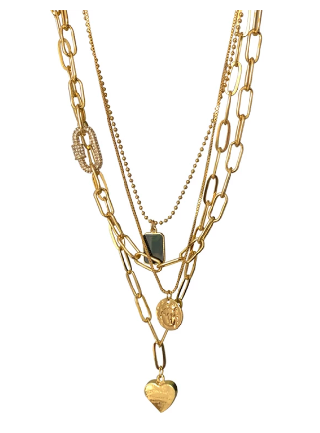 Luisa Layered Necklace Set- wholesale