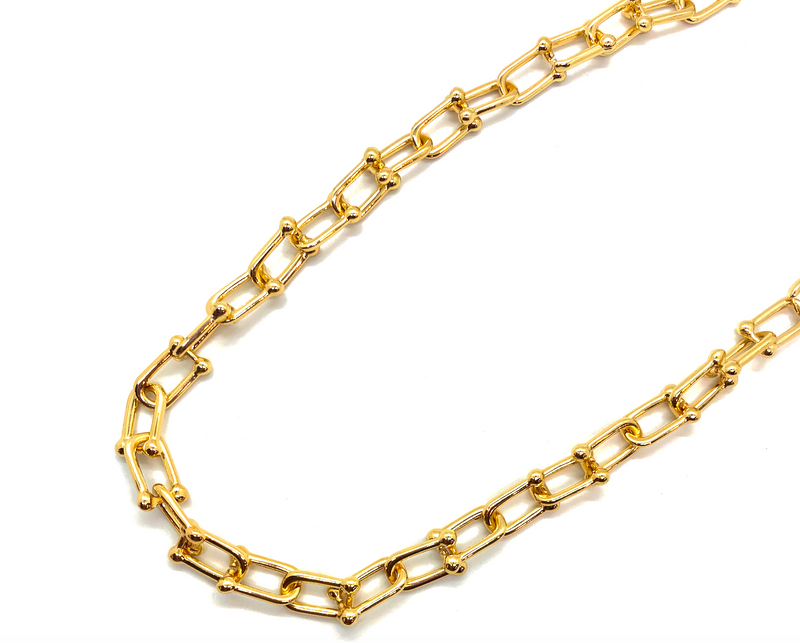 Grande Barbell Chain Link Necklace