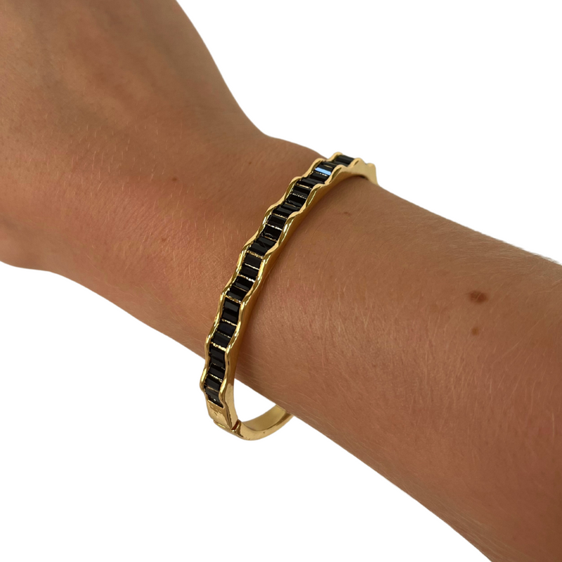 Classic Cindy Baguette Bracelet - Black