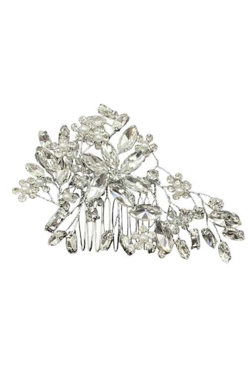 Silver Botanical Comb